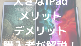 大きなiPadのメリットとデメリットを購入者が解説します