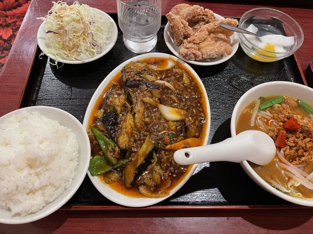 麻婆茄子定食